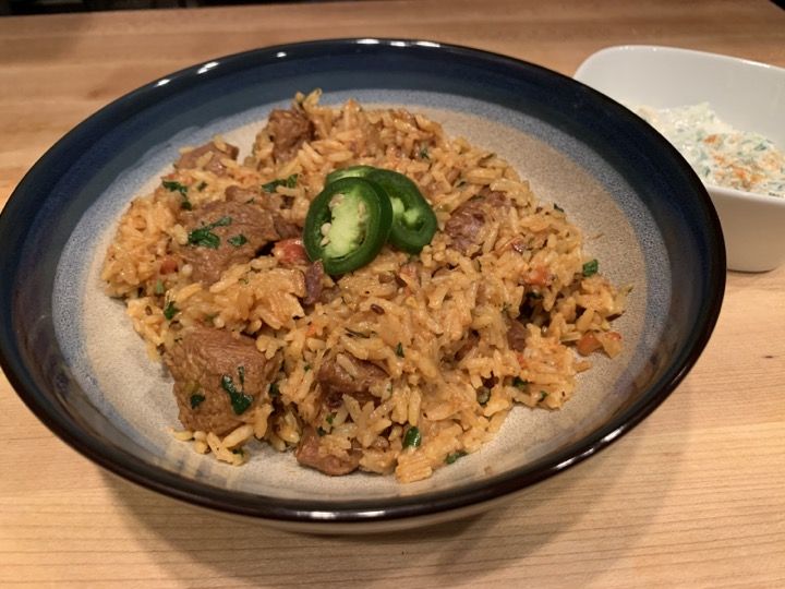Pressure Cooker Lamb Biryani